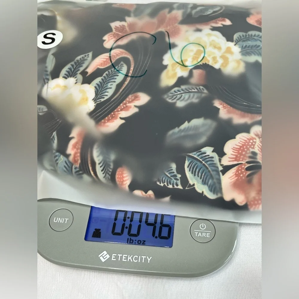 Rose & Olive Bohemian Navy Floral Bell Sleeve Blouse Small - Picture 12 of 12